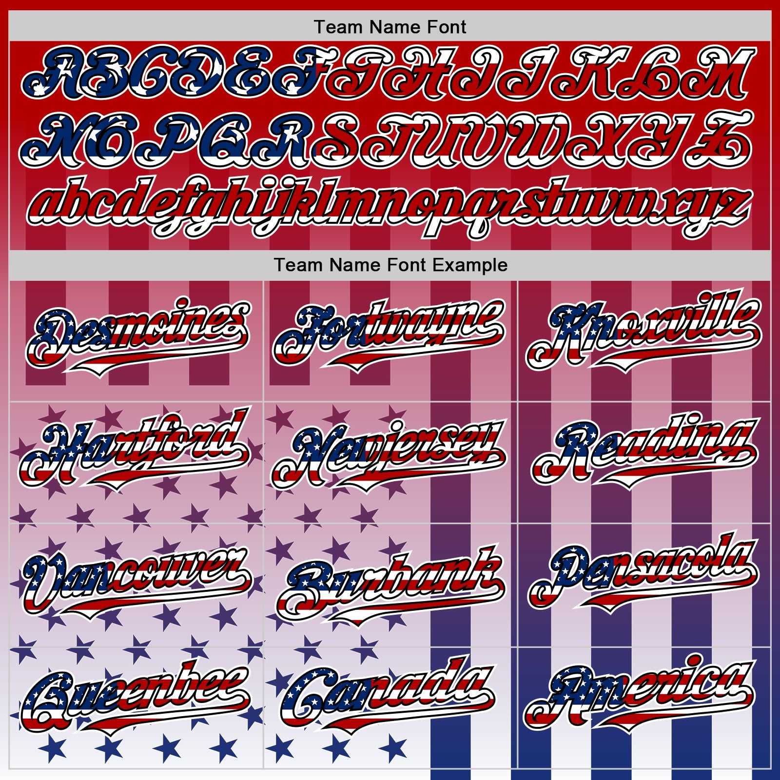 Custom Red USA Flag Royal Black-White 3D Gradient American Flag Authentic Baseball Jersey - Sky-Custom