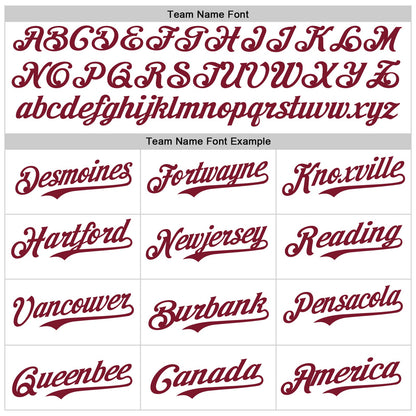 Custom White Crimson Pinstripe Crimson 3D Pattern Design New York Cityscape Authentic Baseball Jersey - Sky-Custom