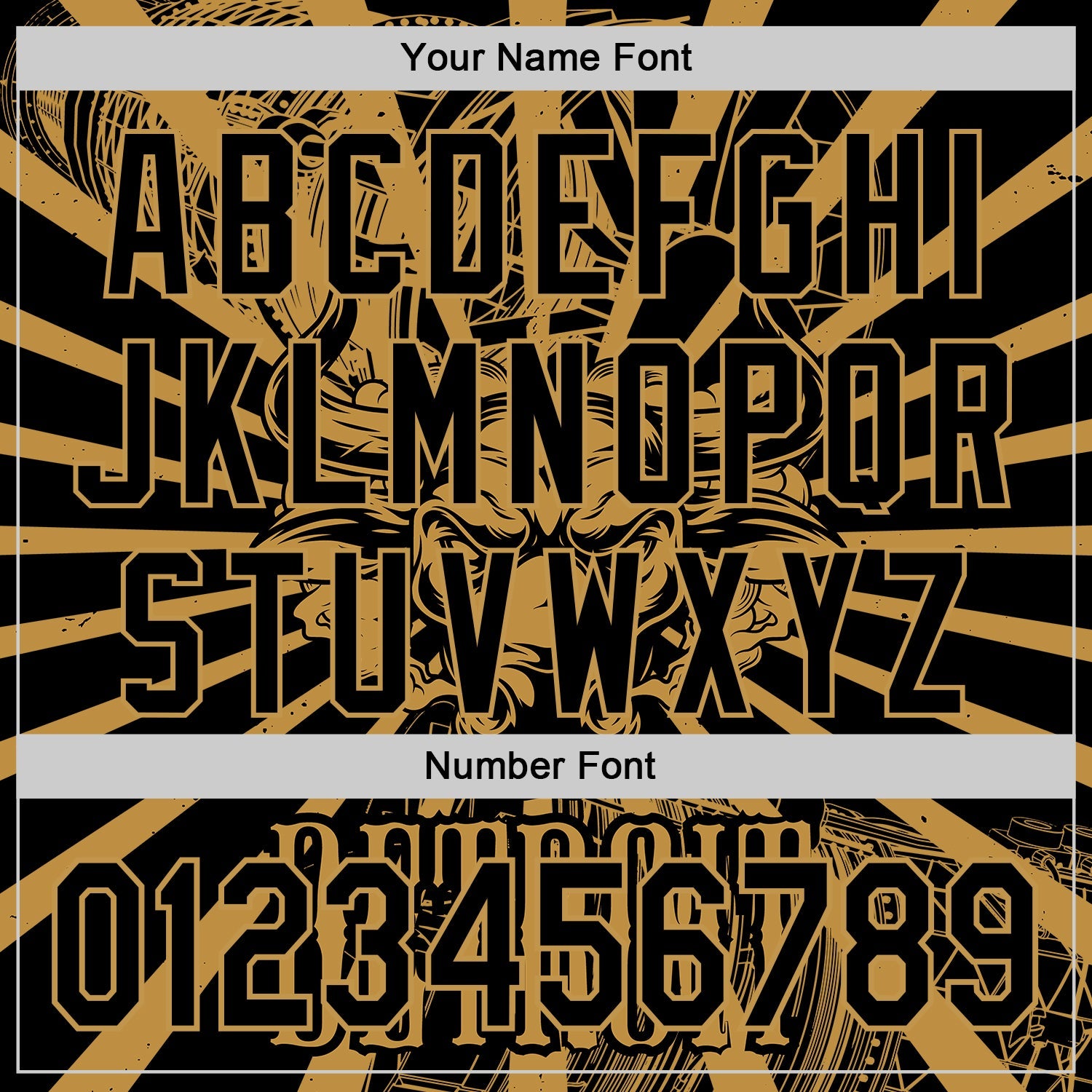 Custom Black Old Gold 3D Pattern Design Detroit Cityscape Steampunk Engine Bull Authentic Baseball Jersey - Sky-Custom
