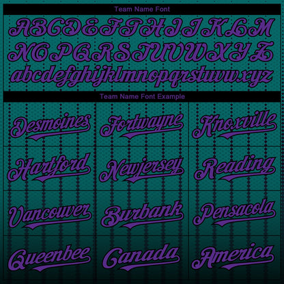 Custom Teal Purple-Black 3D Pattern Design Gradient Geometric Shape Authentic Baseball Jersey - Sky-Custom