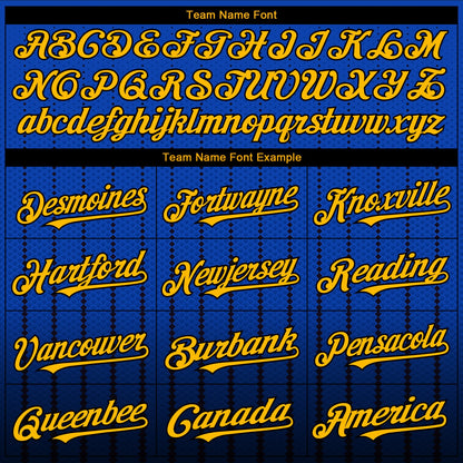 Custom Thunder Blue Gold-Black 3D Pattern Design Gradient Geometric Shape Authentic Baseball Jersey - Sky-Custom