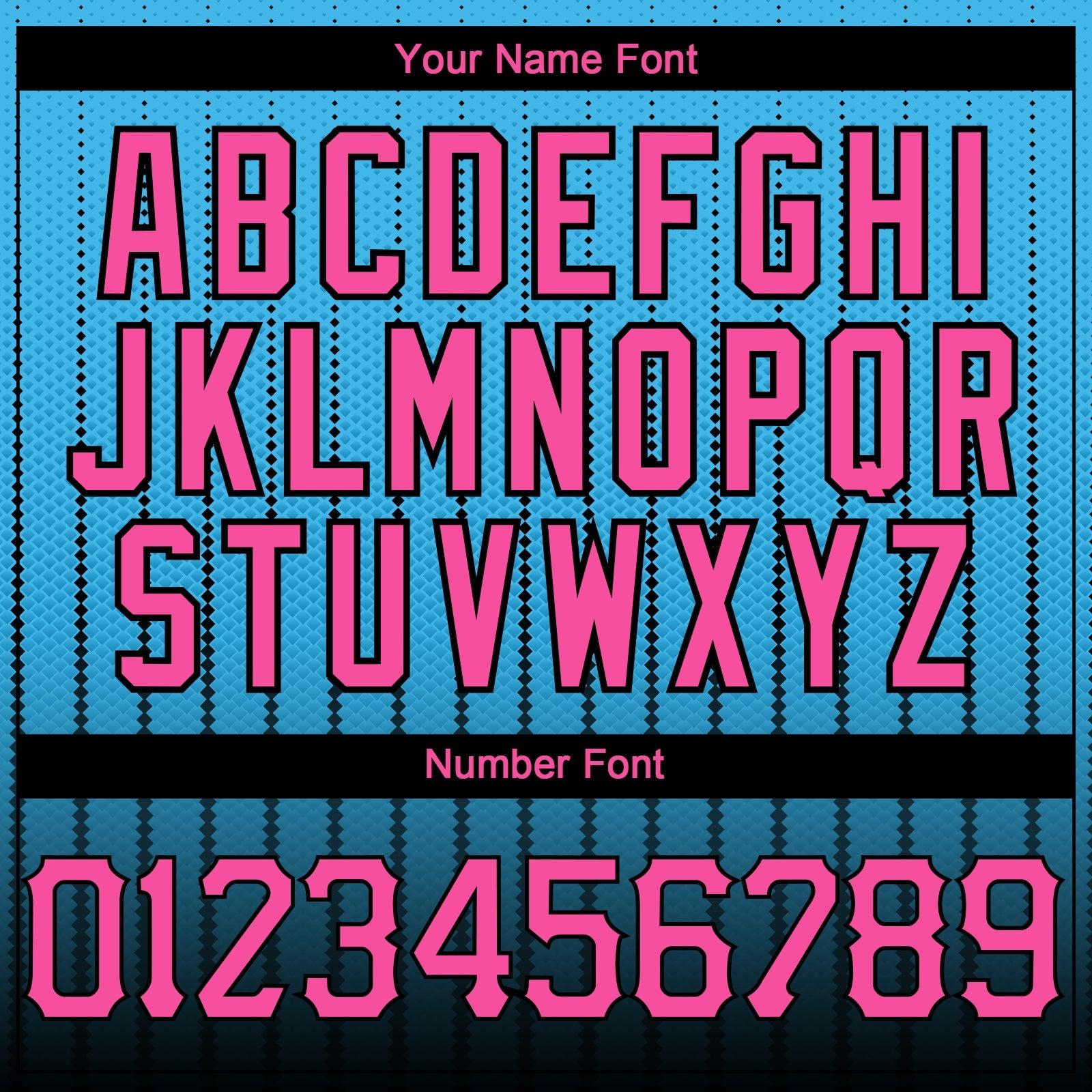 Custom Sky Blue Pink-Black 3D Pattern Design Gradient Geometric Shape Authentic Baseball Jersey - Sky-Custom