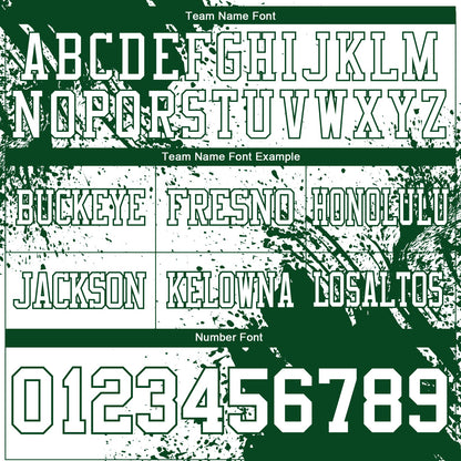 Custom White Green 3D Pattern Abstract Brush Stroke Mesh Authentic Football Jersey - Sky-Custom