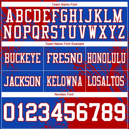 Custom Thunder Blue White-Red 3D Pattern Abstract Brush Stroke Mesh Authentic Football Jersey - Sky-Custom