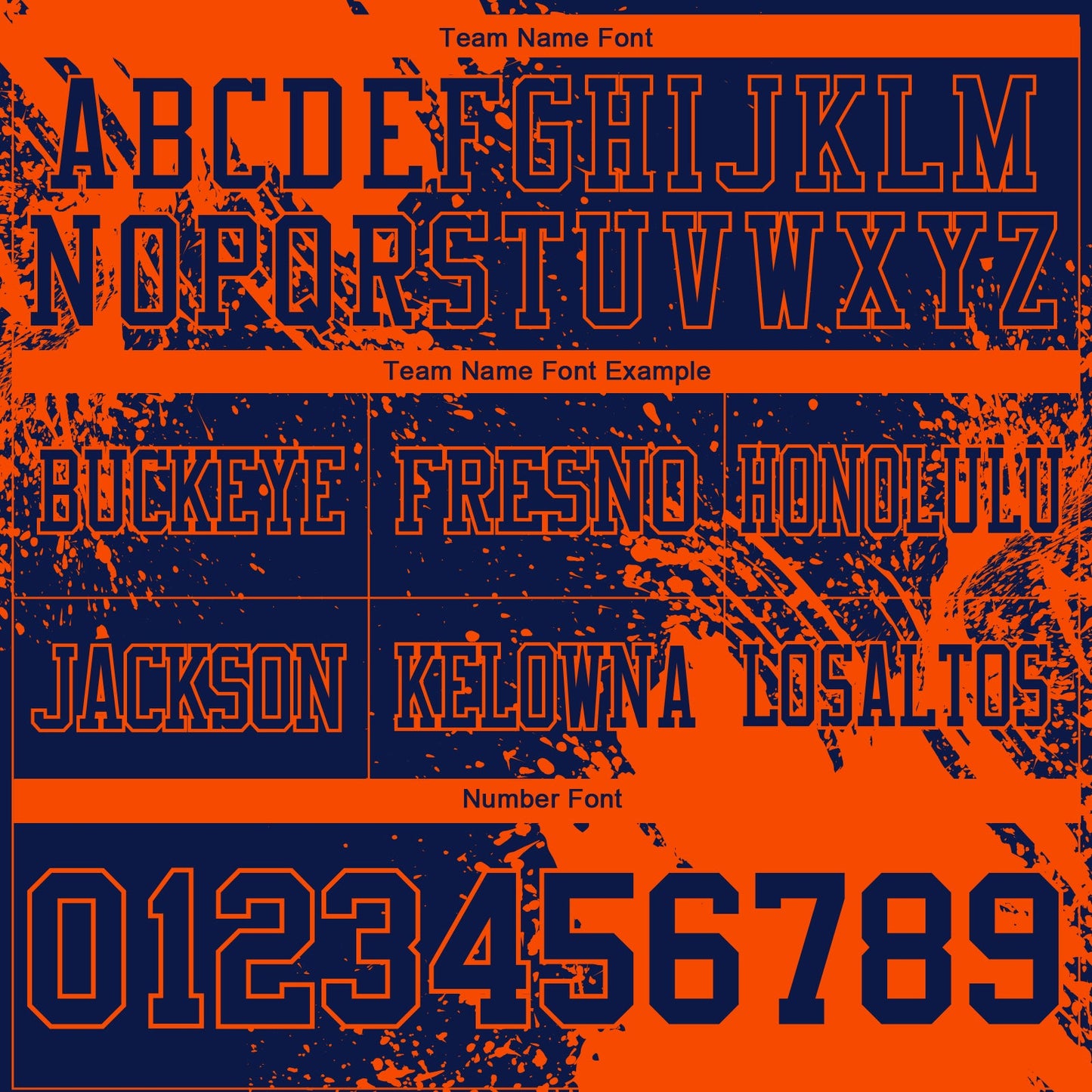 Custom Navy Orange 3D Pattern Abstract Brush Stroke Mesh Authentic Football Jersey - Sky-Custom