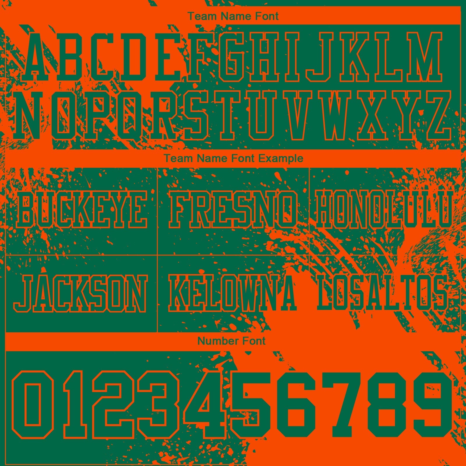 Custom Kelly Green Orange 3D Pattern Abstract Brush Stroke Mesh Authentic Football Jersey - Sky-Custom
