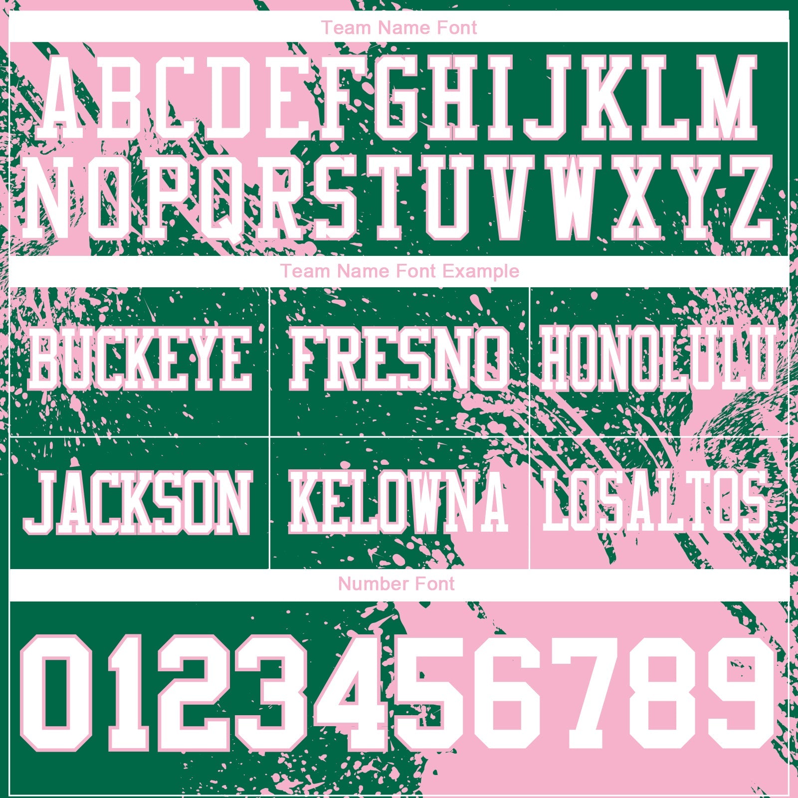 Custom Kelly Green White-Light Pink 3D Pattern Abstract Brush Stroke Mesh Authentic Football Jersey - Sky-Custom
