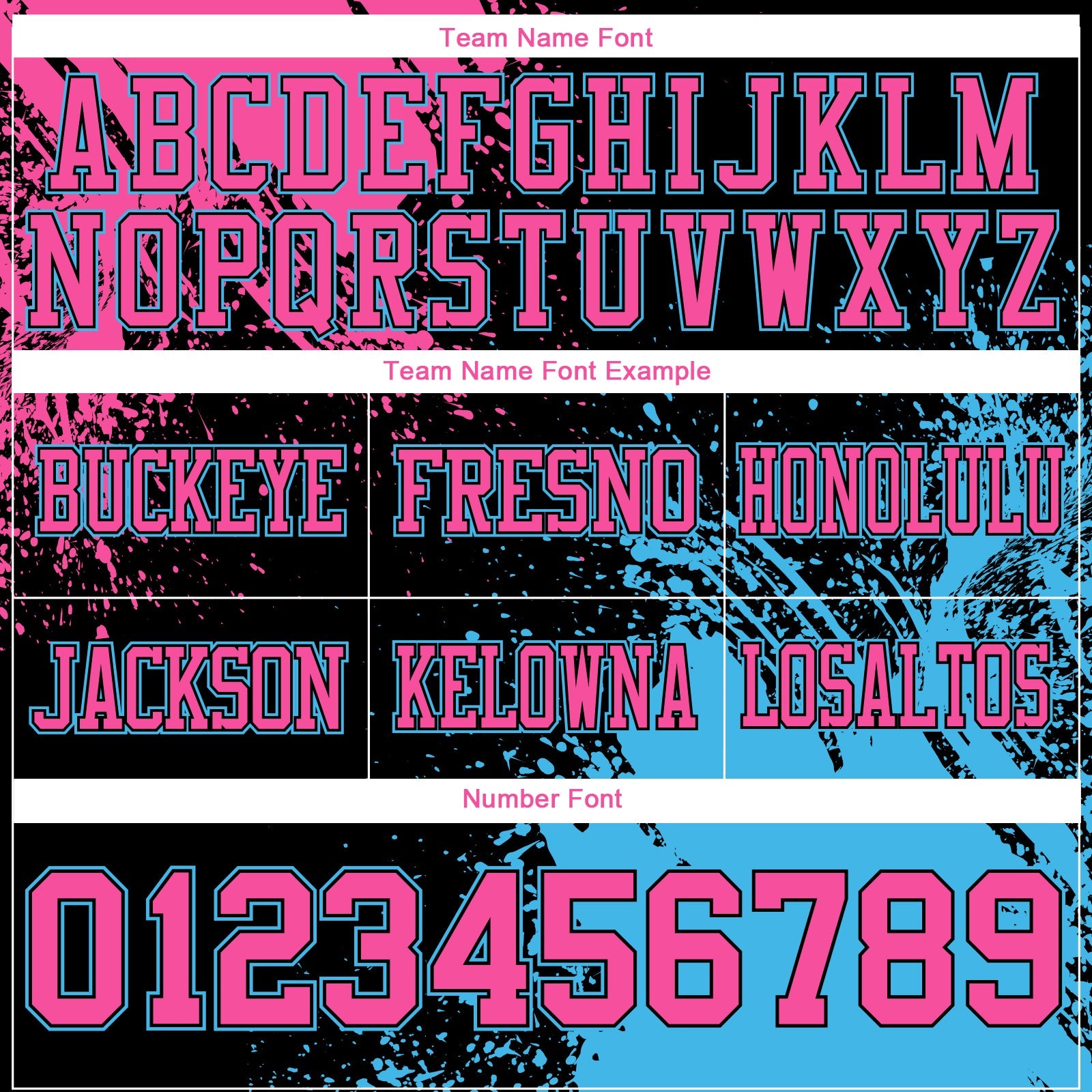 Custom Black Pink-Sky Blue 3D Pattern Abstract Brush Stroke Mesh Authentic Football Jersey - Sky-Custom