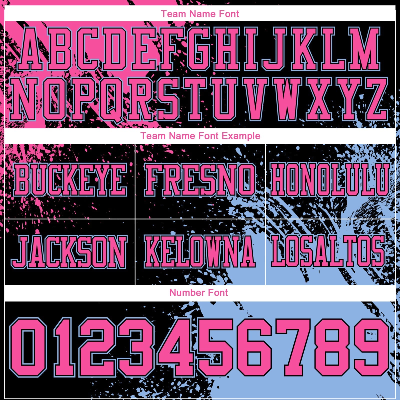 Custom Black Pink-Light Blue 3D Pattern Abstract Brush Stroke Mesh Authentic Football Jersey - Sky-Custom