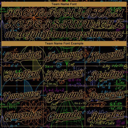 Custom 3D Pattern Design Math Authentic Baseball Jersey - Sky-Custom