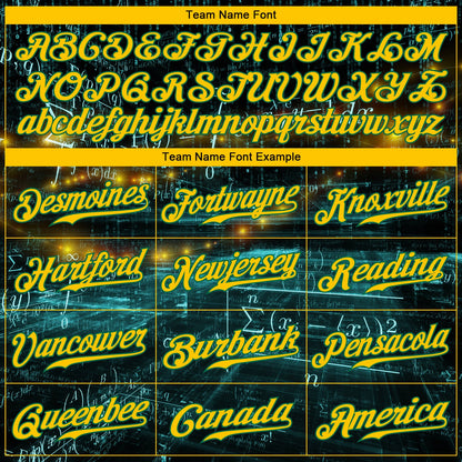 Custom 3D Pattern Design Math Authentic Baseball Jersey - Sky-Custom