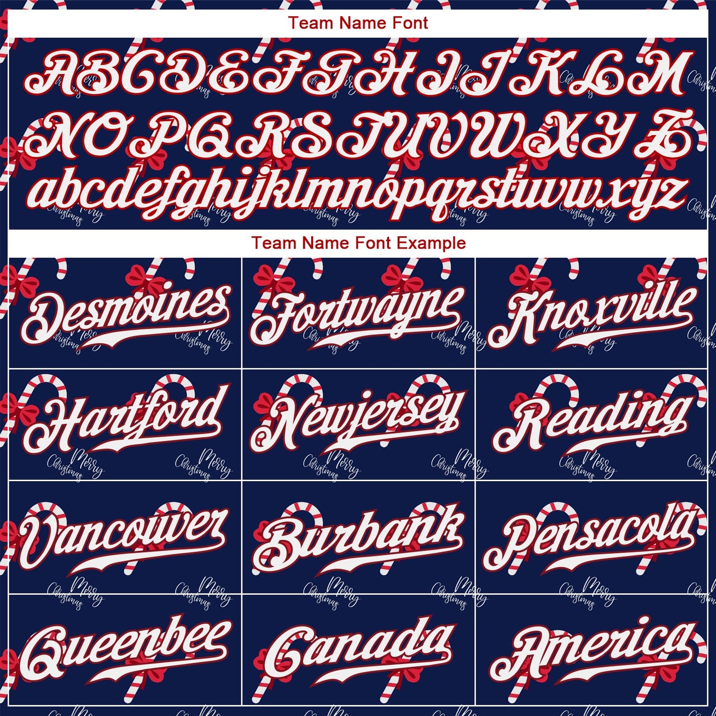 Custom Navy Red-White Christmas 3D Authentic Baseball Jersey - Sky-Custom