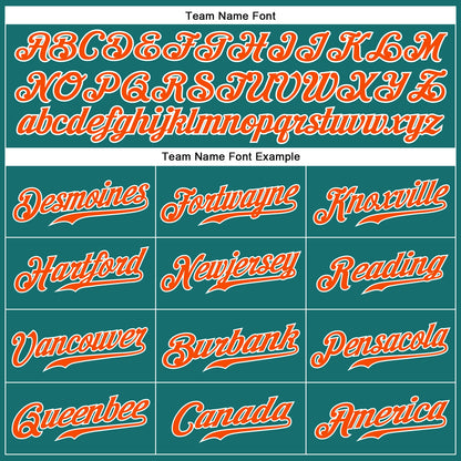 Custom Aqua Orange-White Authentic Sleeveless Baseball Jersey - Sky-Custom