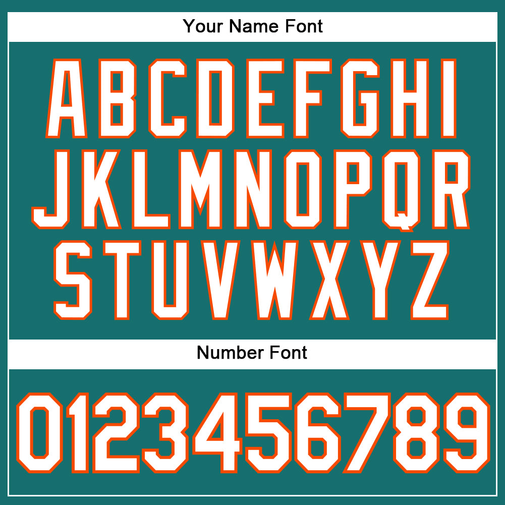 Custom Aqua White-Orange Authentic Sleeveless Baseball Jersey - Sky-Custom