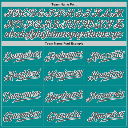 Custom Aqua Steel Gray-White Authentic Baseball Jersey - Sky-Custom