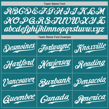 Custom Teal White Authentic Baseball Jersey - Sky-Custom