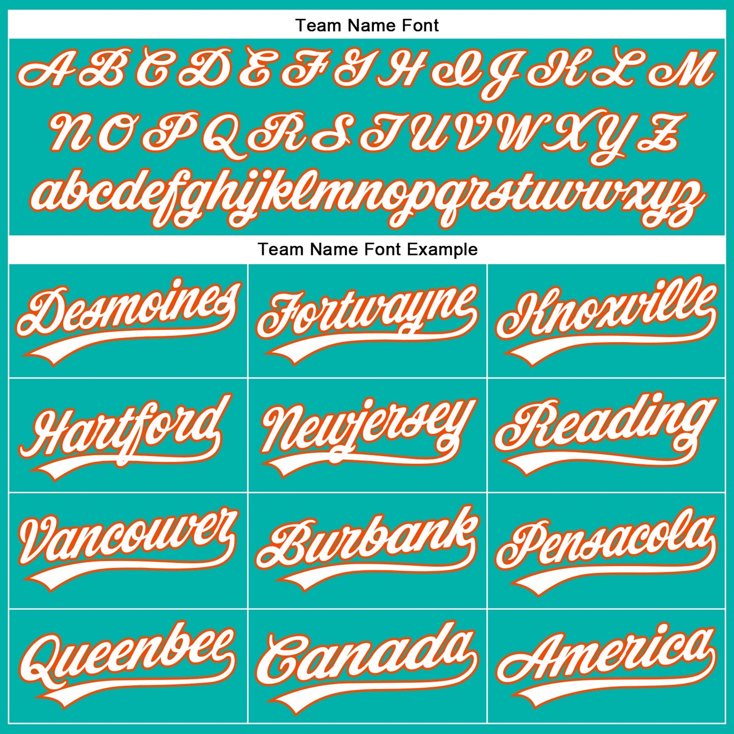 Custom Aqua White-Orange Authentic Baseball Jersey - Sky-Custom