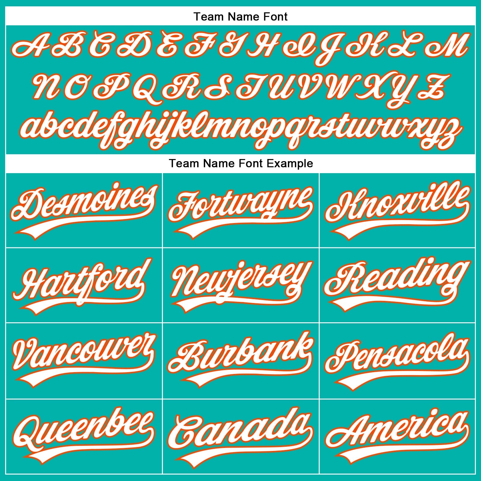Custom Aqua White-Orange Authentic Baseball Jersey - Sky-Custom