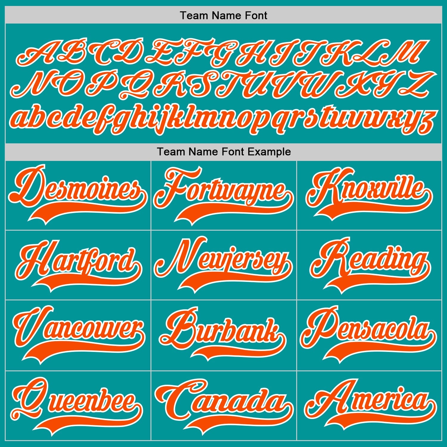 Custom Aqua Orange-White Hockey Jersey - Sky-Custom