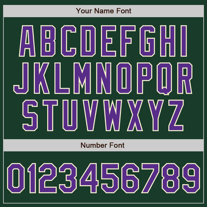 Custom Green Purple-Cream 3 Colors Arm Shapes Authentic Baseball Jersey - Sky-Custom