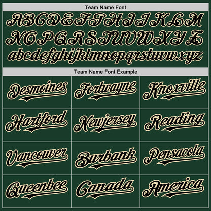 Custom Green Black-City Cream 3 Colors Arm Shapes Authentic Baseball Jersey - Sky-Custom