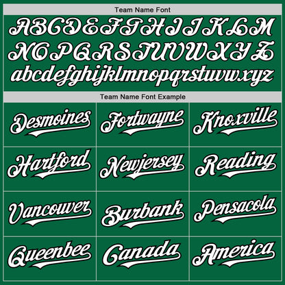 Custom Kelly Green White-Black 3 Colors Arm Shapes Authentic Baseball Jersey - Sky-Custom