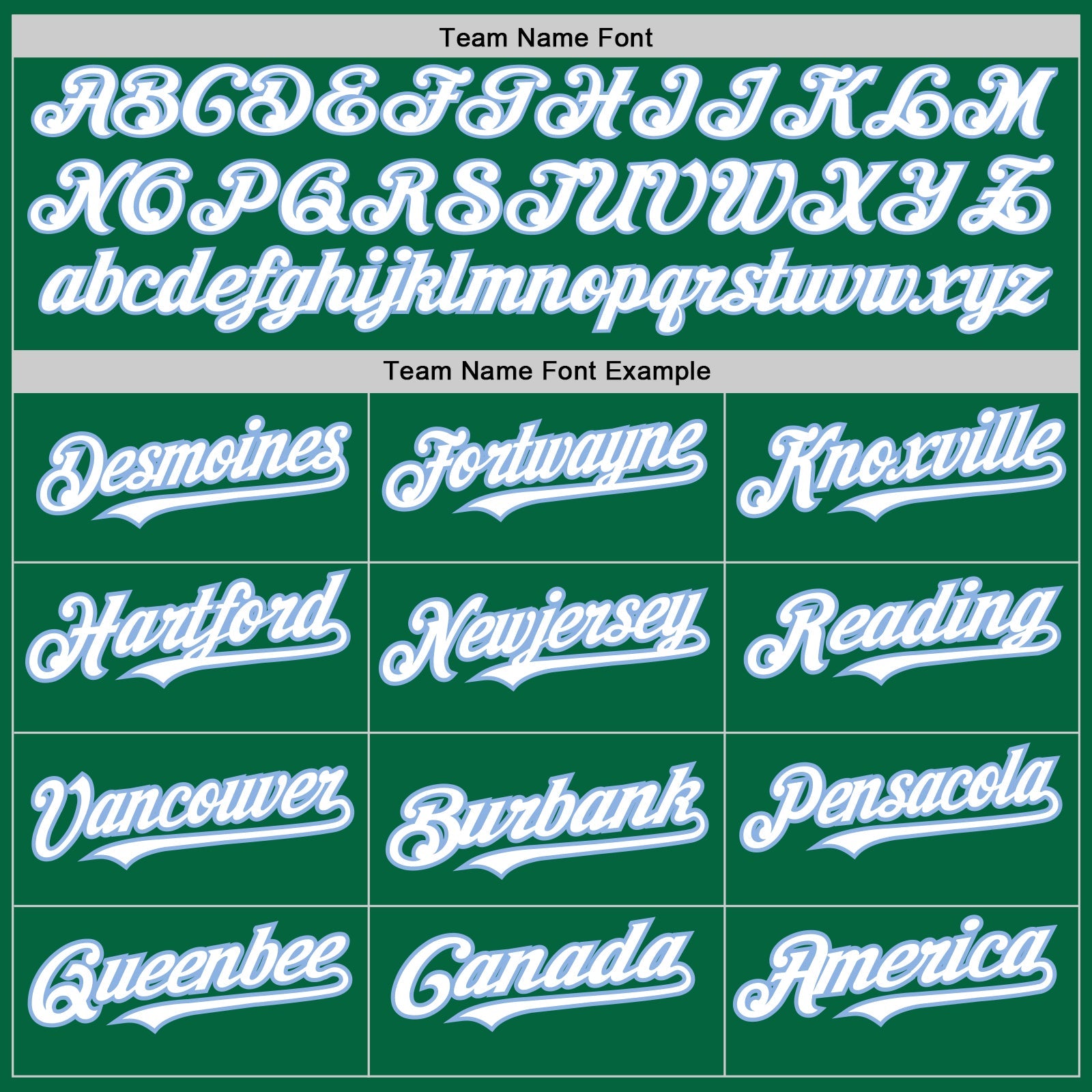 Custom Kelly Green White-Light Blue 3 Colors Arm Shapes Authentic Baseball Jersey - Sky-Custom