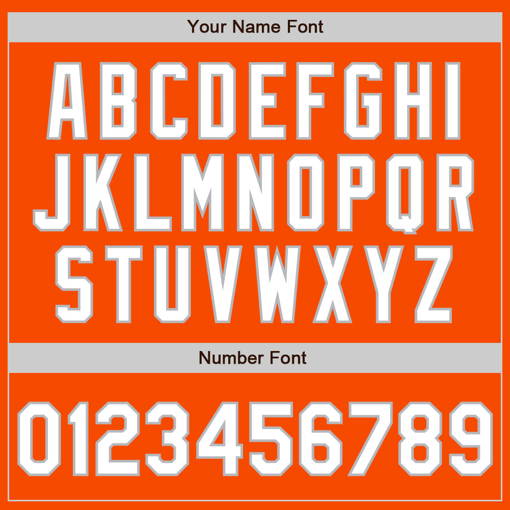 Custom Orange White-Gray 3 Colors Arm Shapes Authentic Baseball Jersey - Sky-Custom