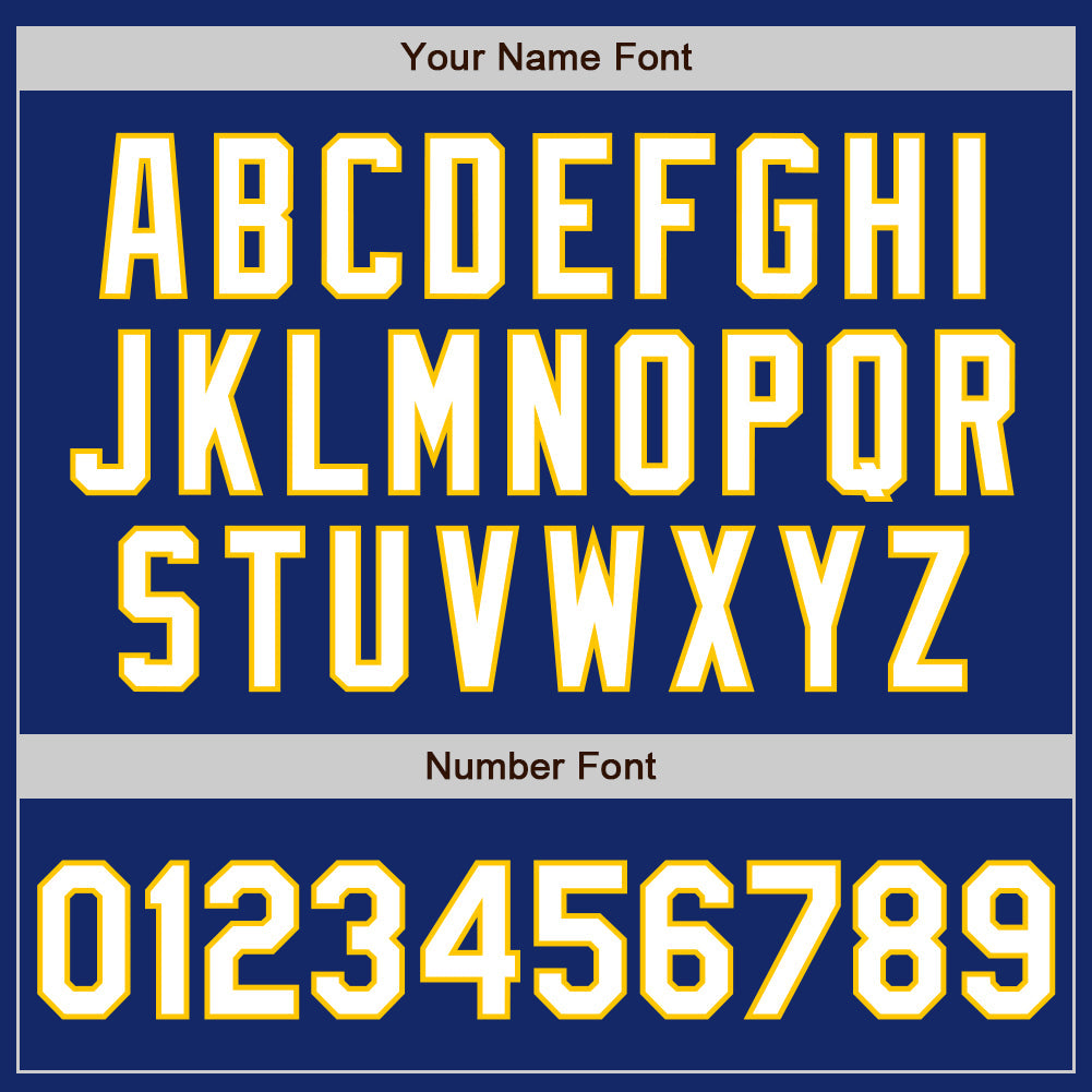 Custom Royal White-Yellow 3 Colors Arm Shapes Authentic Baseball Jersey - Sky-Custom