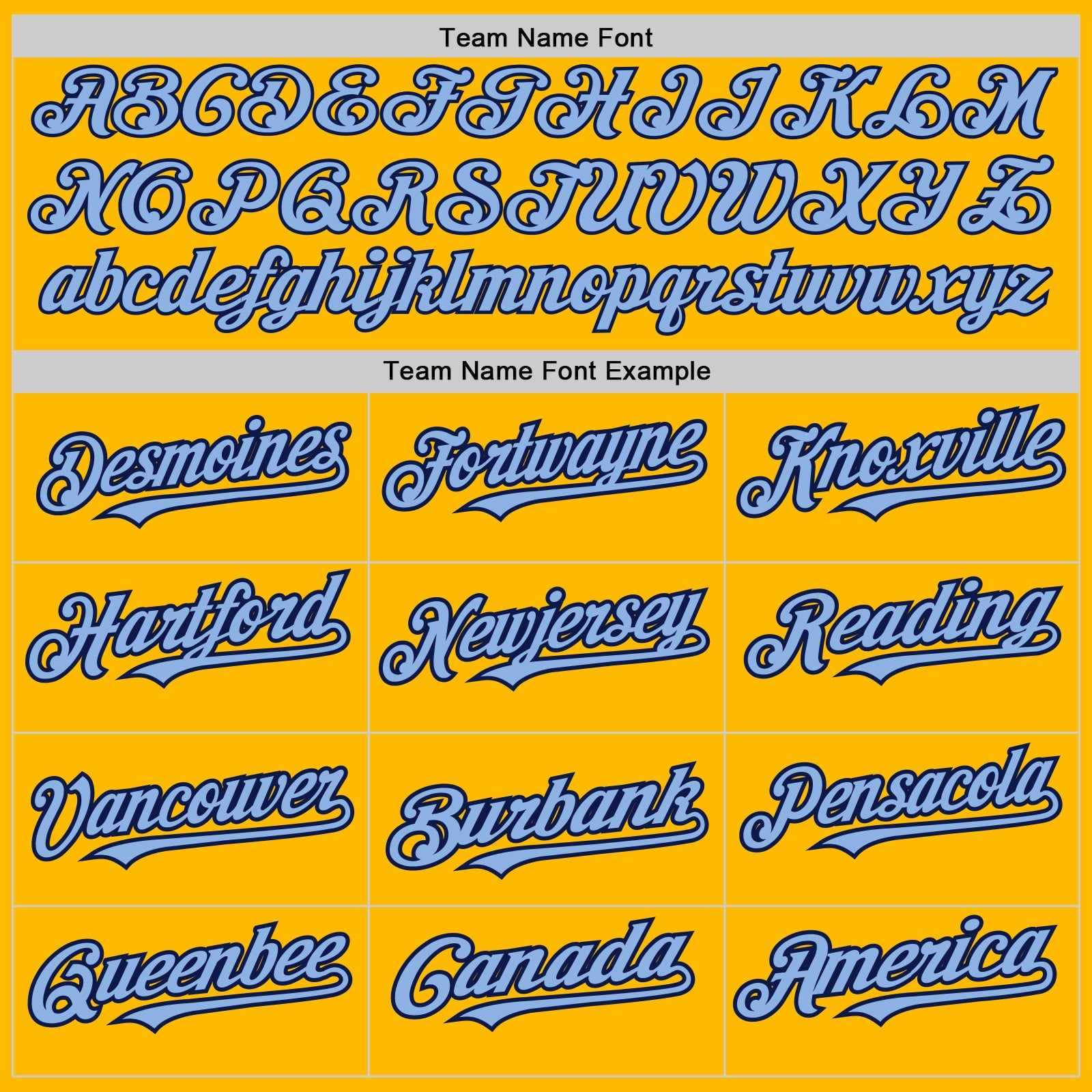 Custom Gold Light Blue-Navy 3 Colors Arm Shapes Authentic Baseball Jersey - Sky-Custom