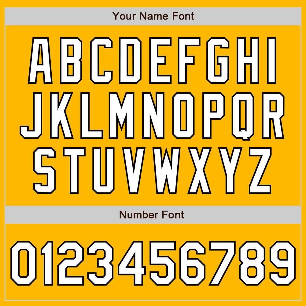 Custom Gold White-Black 3 Colors Arm Shapes Authentic Baseball Jersey - Sky-Custom