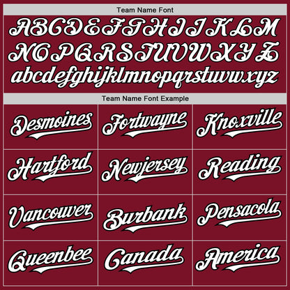 Custom Crimson White-Black 3 Colors Arm Shapes Authentic Baseball Jersey - Sky-Custom