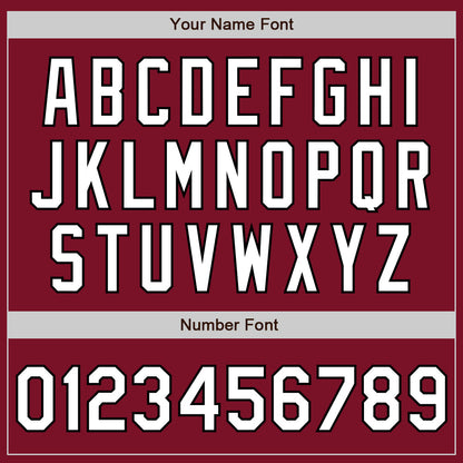 Custom Crimson White-Black 3 Colors Arm Shapes Authentic Baseball Jersey - Sky-Custom