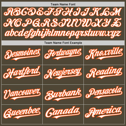 Custom Olive White-Orange 3 Colors Arm Shapes Authentic Salute To Service Baseball Jersey - Sky-Custom