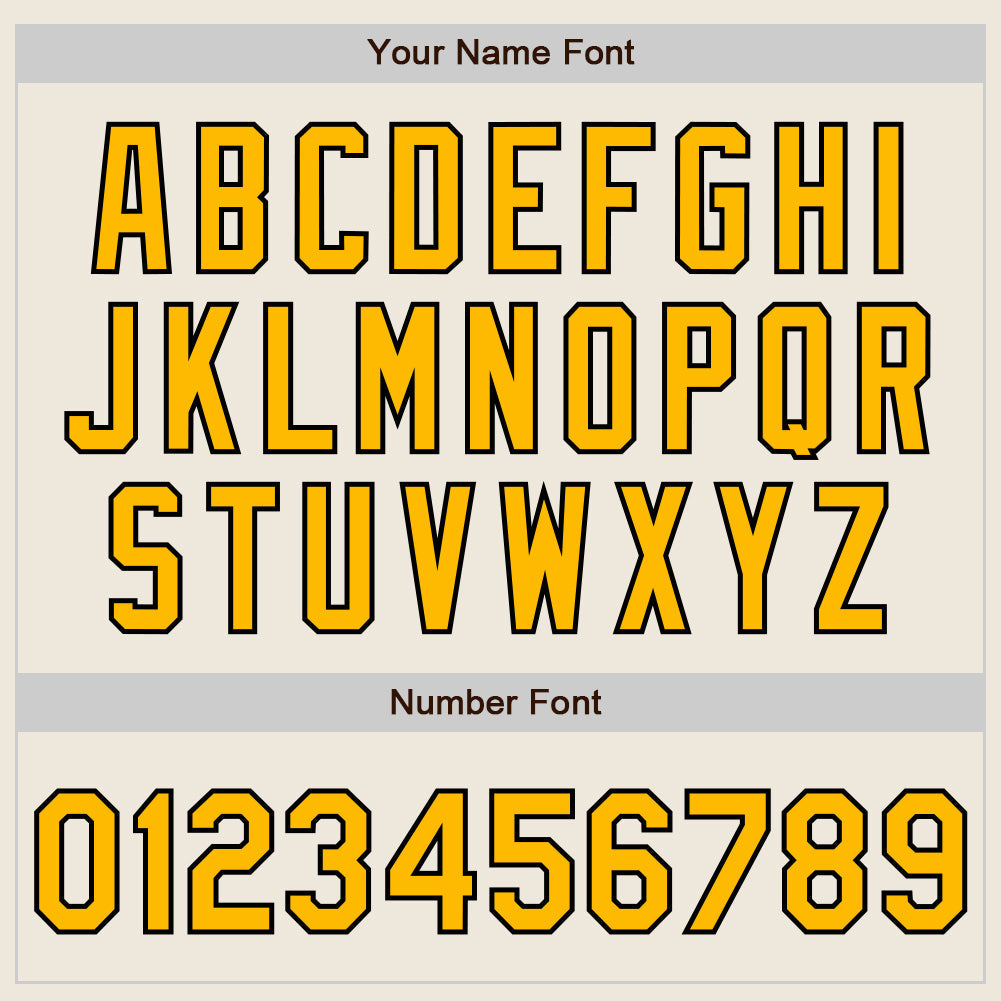 Custom Cream Gold-Black 3 Colors Arm Shapes Authentic Baseball Jersey - Sky-Custom