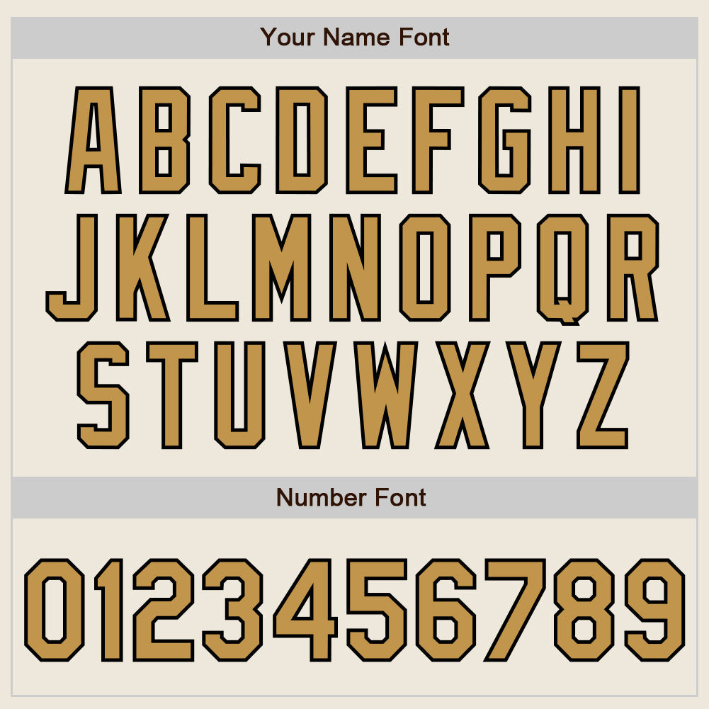 Custom Cream Old Gold-Black 3 Colors Arm Shapes Authentic Baseball Jersey - Sky-Custom