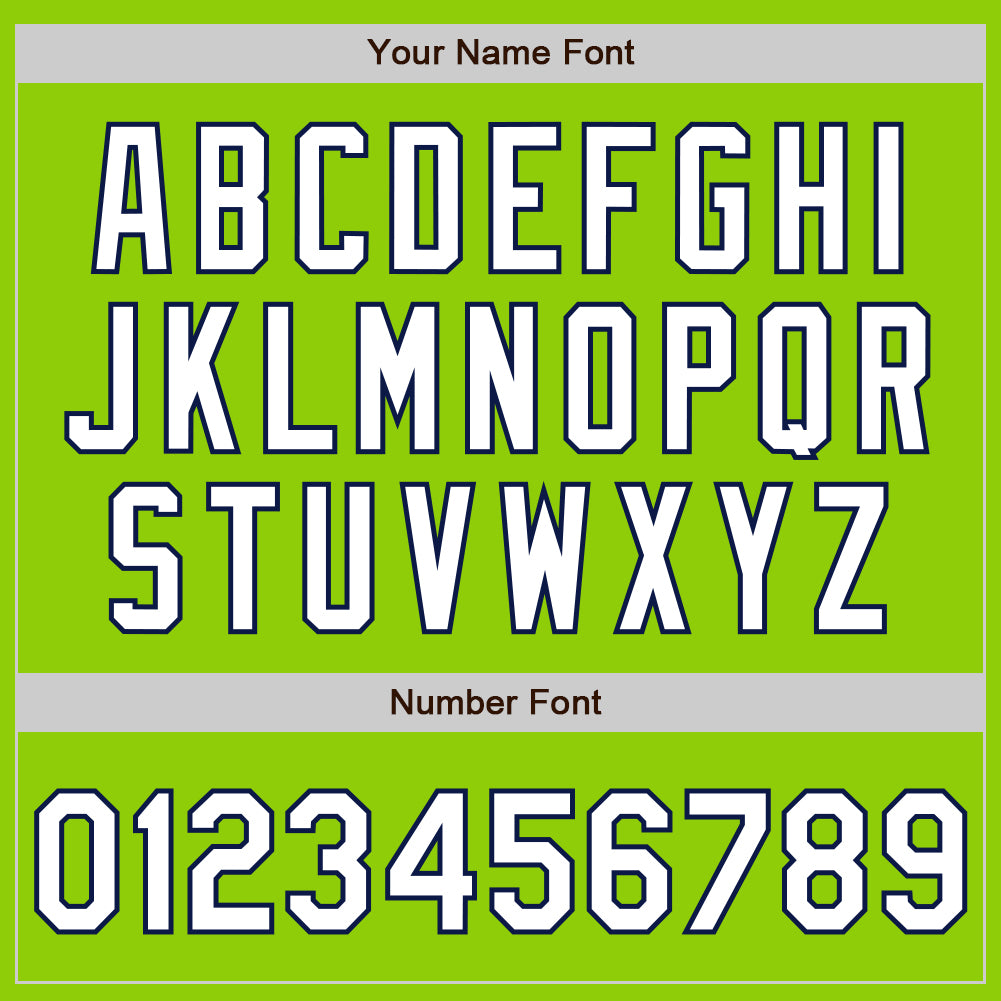 Custom Neon Green White-Navy 3 Colors Arm Shapes Authentic Baseball Jersey - Sky-Custom