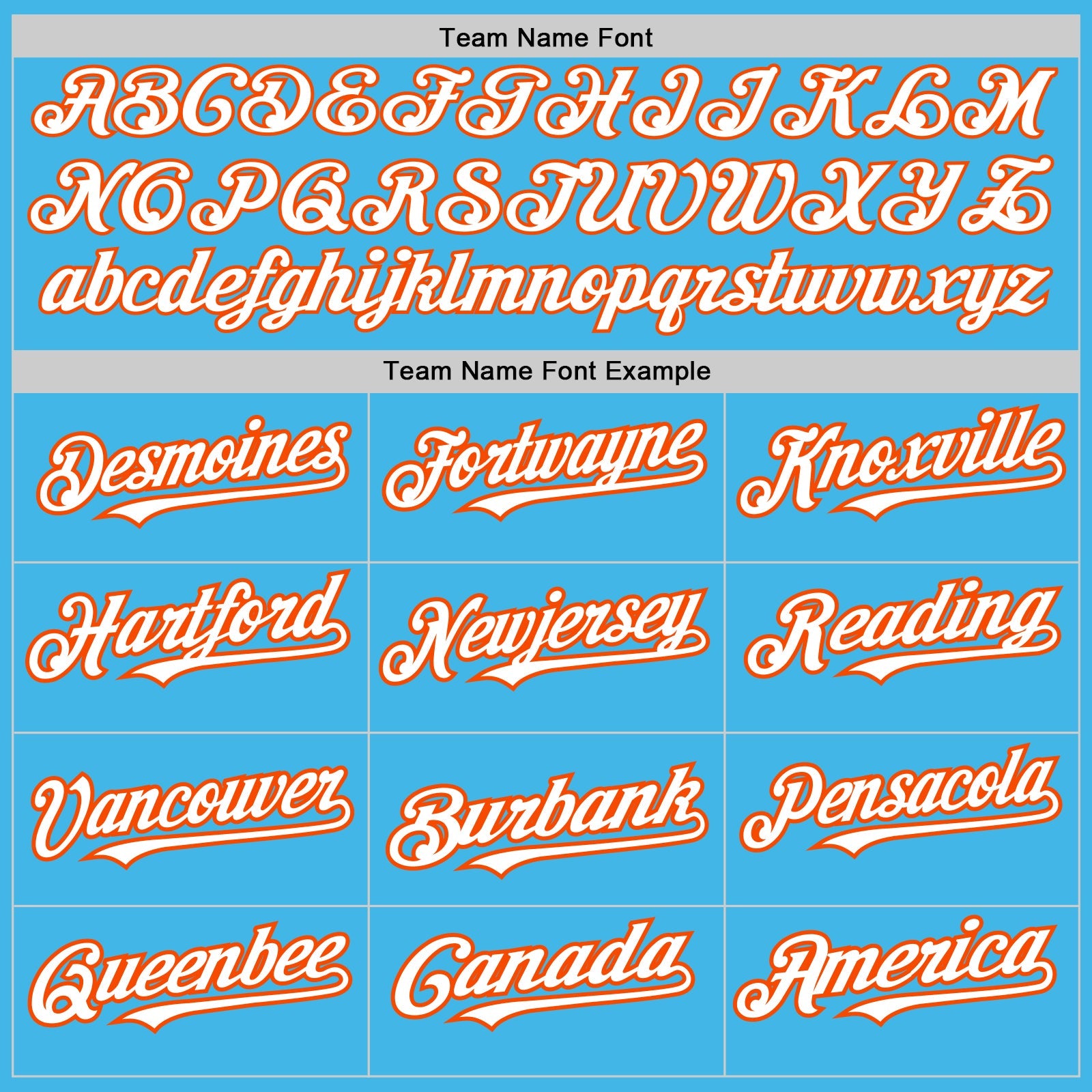 Custom Sky Blue White-Orange 3 Colors Arm Shapes Authentic Baseball Jersey - Sky-Custom