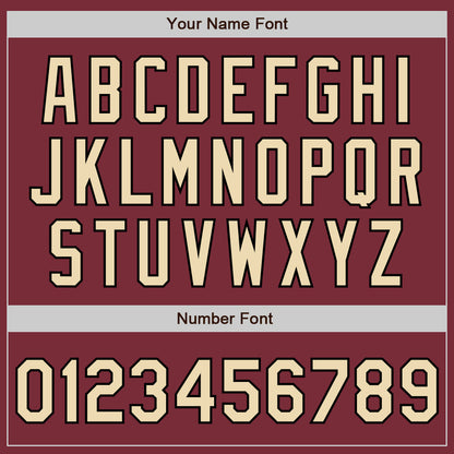 Custom Burgundy City Cream-Black 3 Colors Arm Shapes Authentic Baseball Jersey - Sky-Custom
