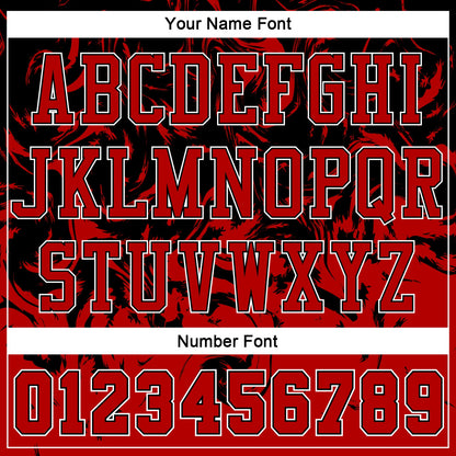 Custom Red Black-White Round Neck Sublimation Basketball Suit Jersey - Sky-Custom