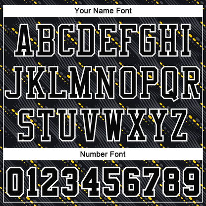 Custom Black Gold-White Round Neck Sublimation Basketball Suit Jersey - Sky-Custom