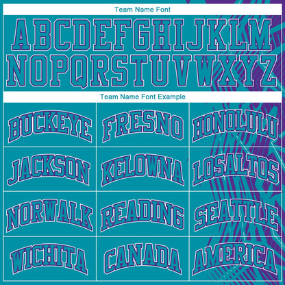 Custom Teal Purple-White Round Neck Sublimation Basketball Suit Jersey - Sky-Custom