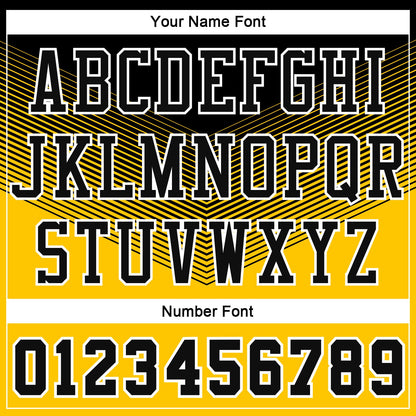 Custom Gold Black-White Round Neck Sublimation Basketball Suit Jersey - Sky-Custom