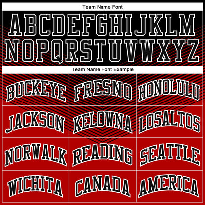 Custom Red Black-White Round Neck Sublimation Basketball Suit Jersey - Sky-Custom