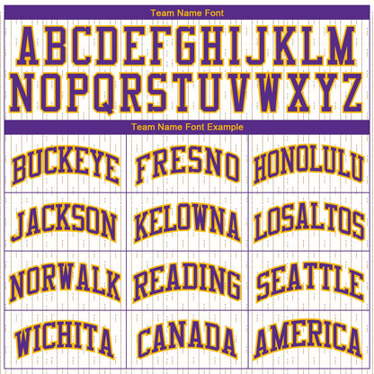 Custom White Purple-Gold Round Neck Sublimation Basketball Suit Jersey - Sky-Custom