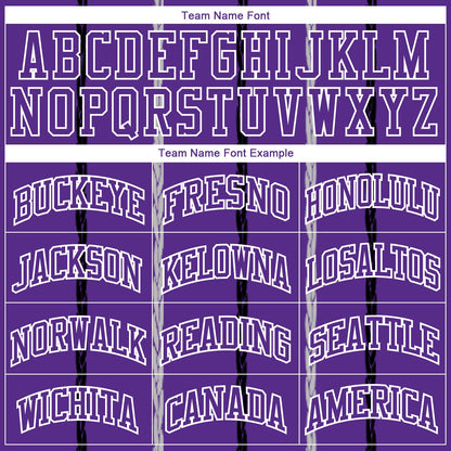 Custom Purple Black-White Round Neck Sublimation Basketball Suit Jersey - Sky-Custom