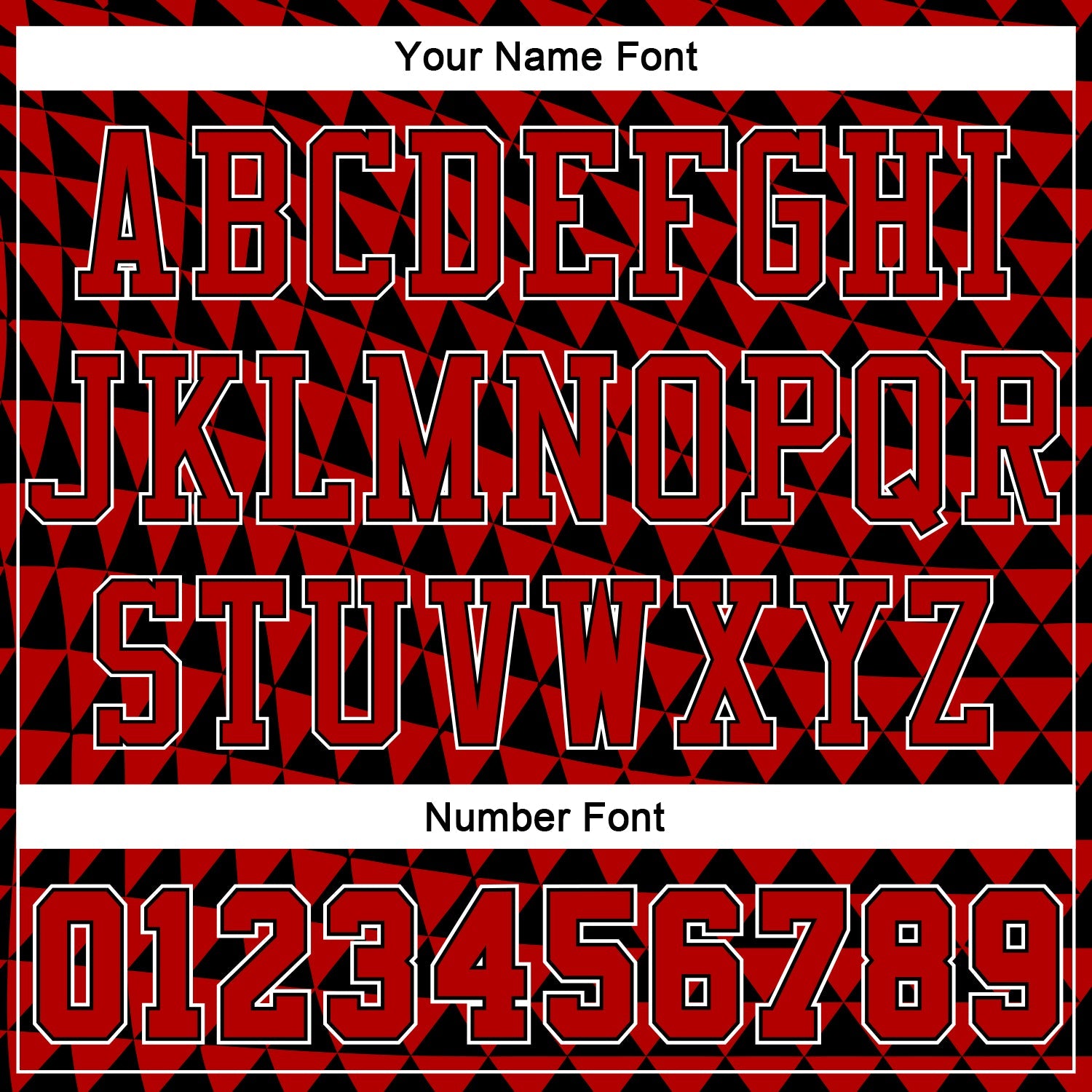 Custom Red Black-White Triangle Shapes Round Neck Sublimation Basketball Suit Jersey - Sky-Custom