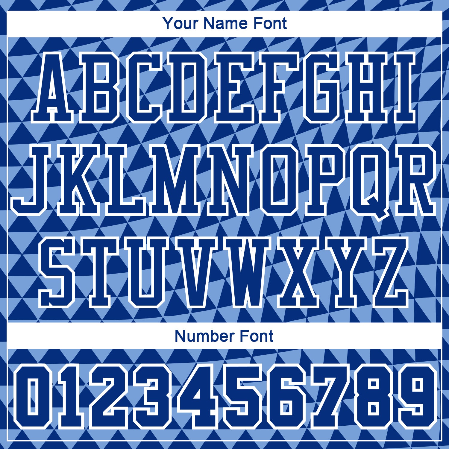 Custom Light Blue Royal-White Triangle Shapes Round Neck Sublimation Basketball Suit Jersey - Sky-Custom
