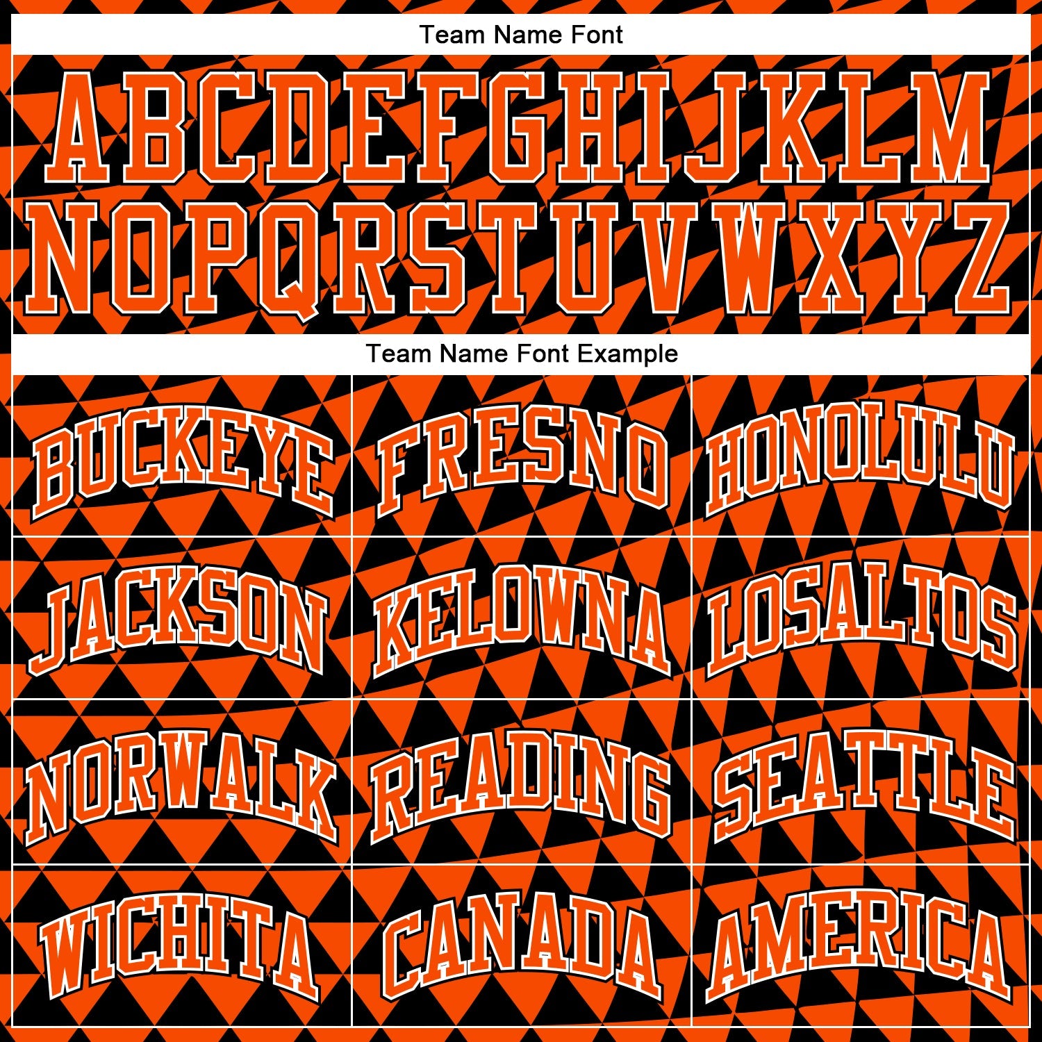 Custom Orange White-Black Triangle Shapes Round Neck Sublimation Basketball Suit Jersey - Sky-Custom