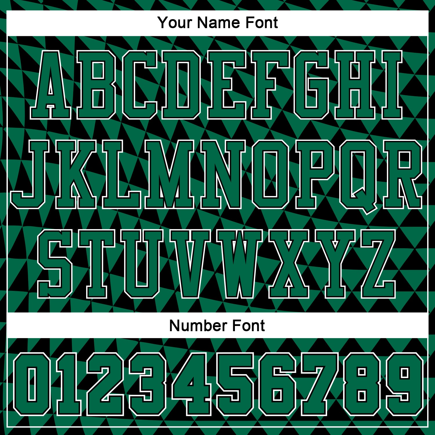 Custom Kelly Green White-Black Triangle Shapes Round Neck Sublimation Basketball Suit Jersey - Sky-Custom
